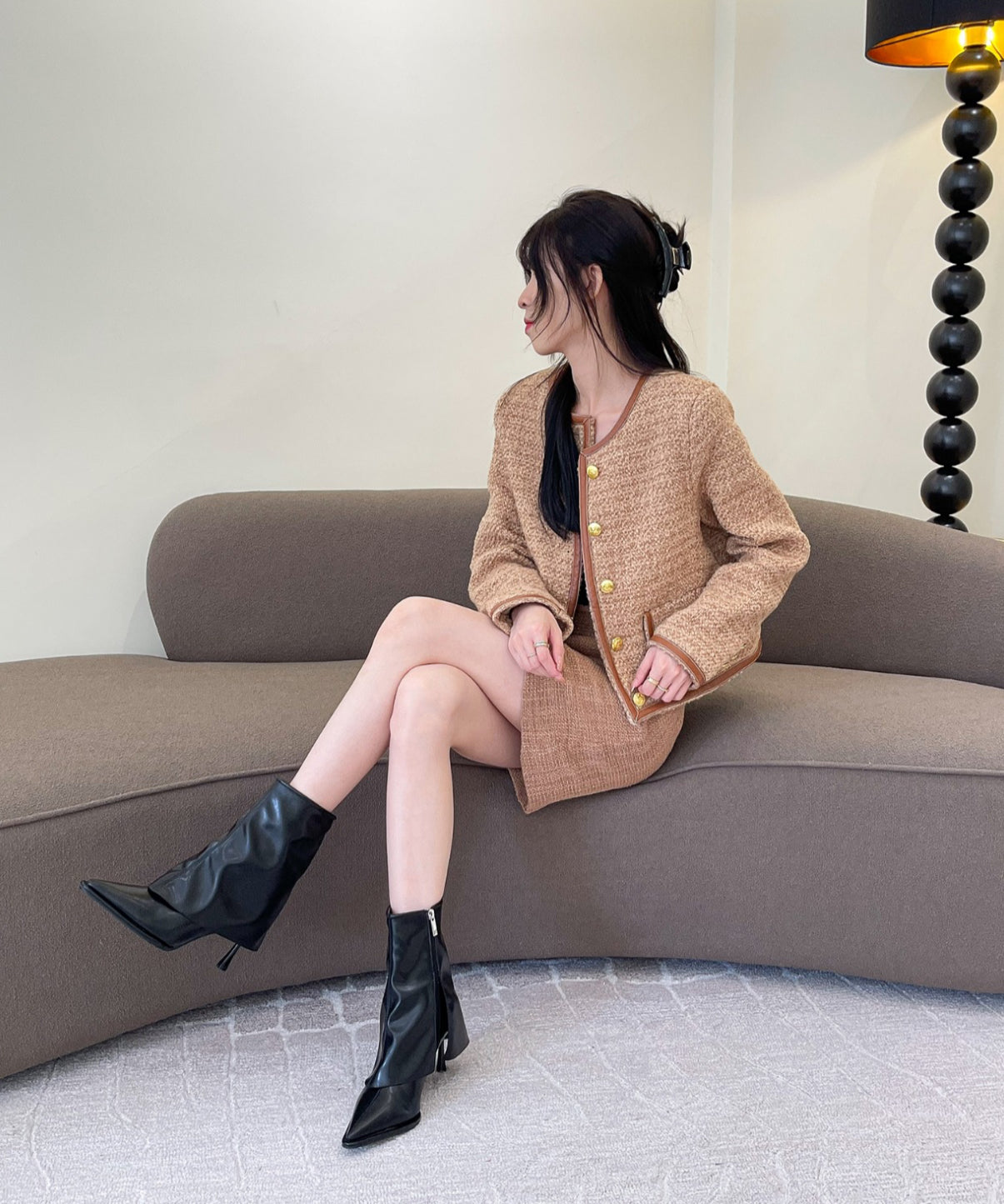 Drape Point Ankle Boots