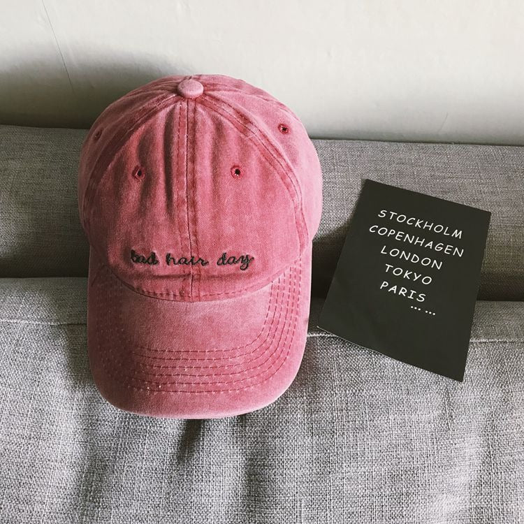 Bad Hair Day Cap – Washed Cotton Dad Hat