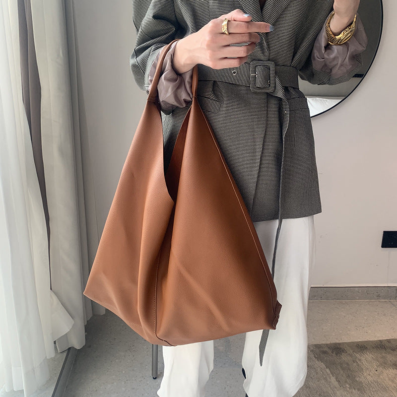 Slouchy Knot Handle Tote Bag