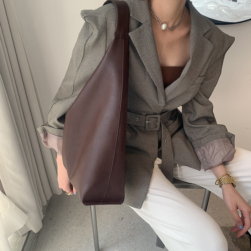 Slouchy Knot Handle Tote Bag