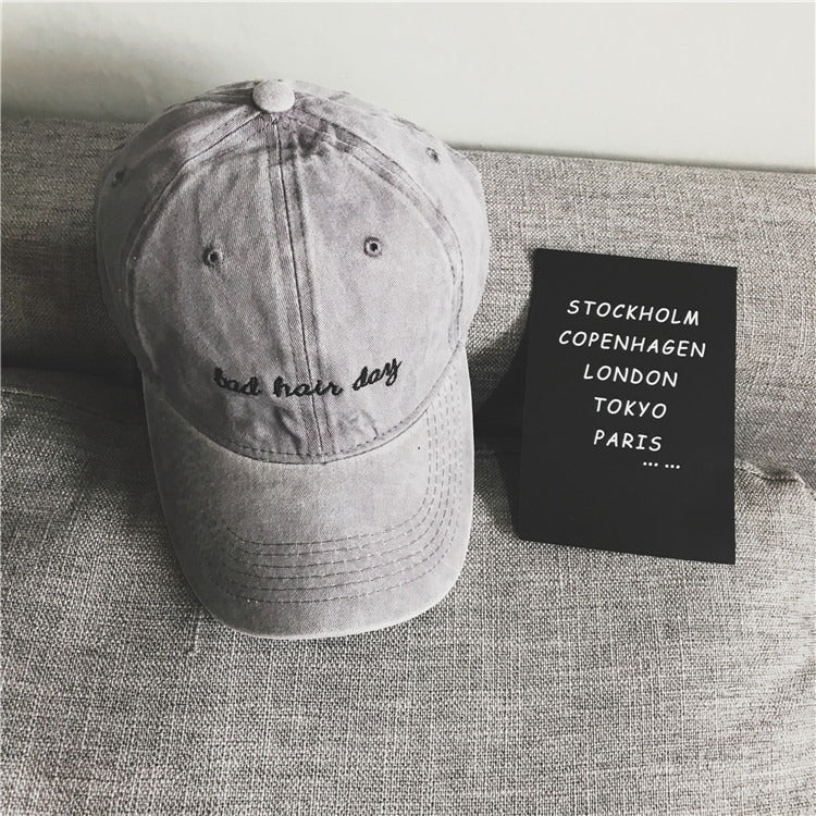 Bad Hair Day Cap – Washed Cotton Dad Hat