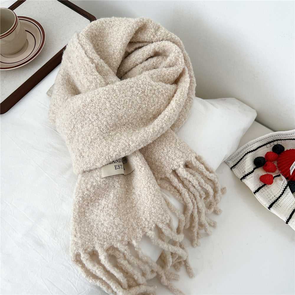 Soft Cloud Bouclé Scarf