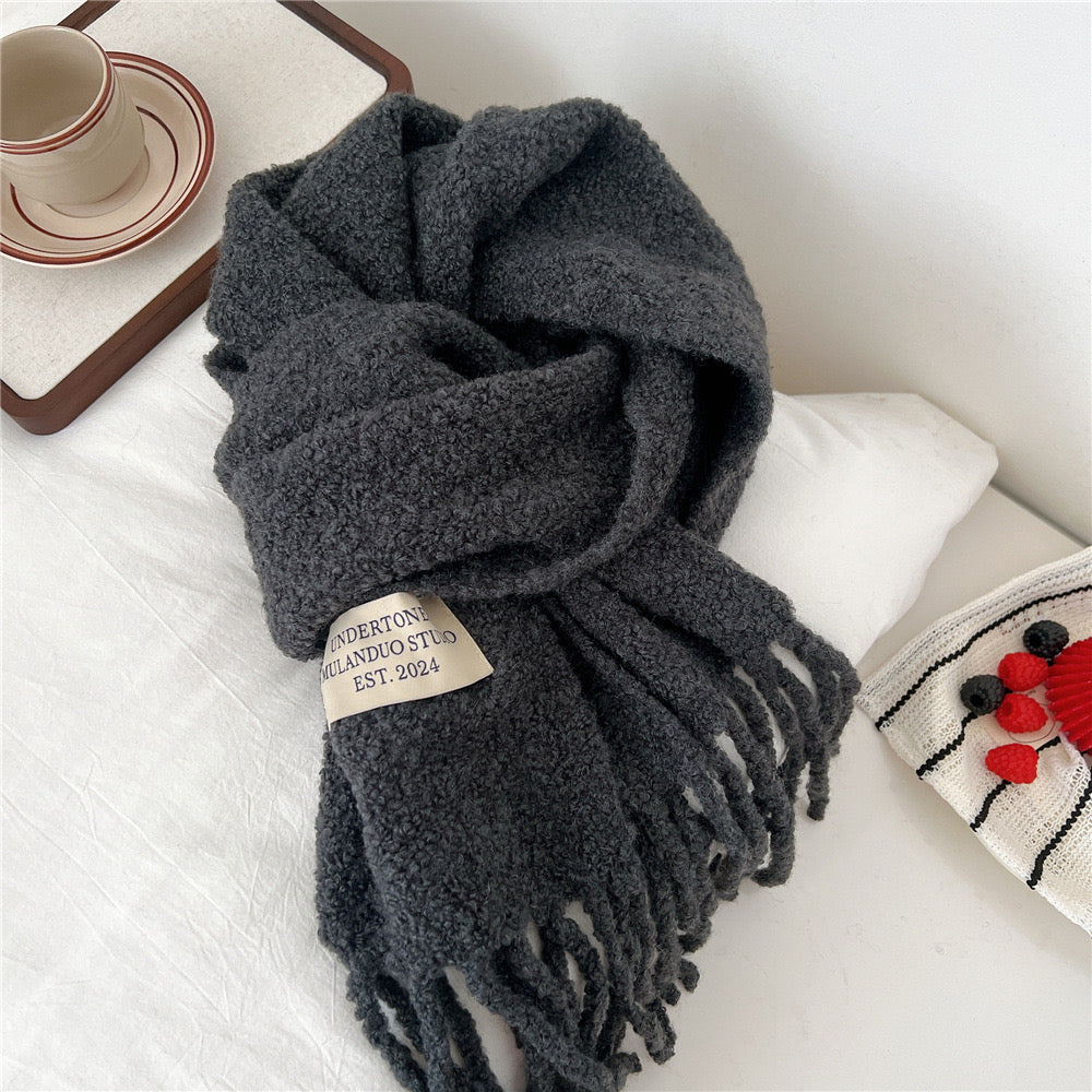 Soft Cloud Bouclé Scarf