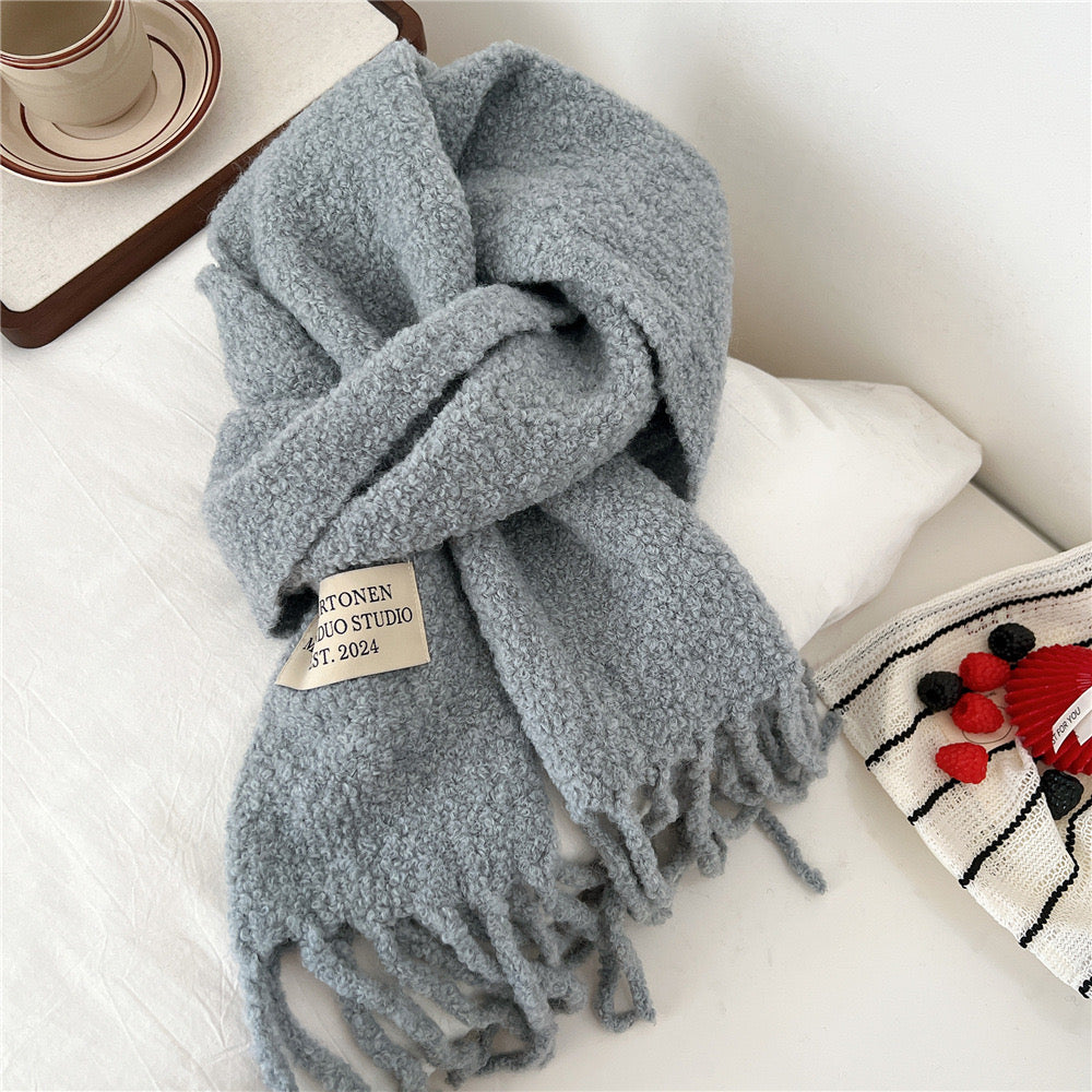Soft Cloud Bouclé Scarf