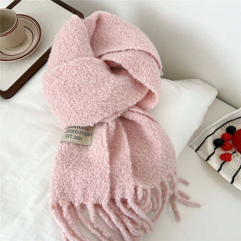 Soft Cloud Bouclé Scarf