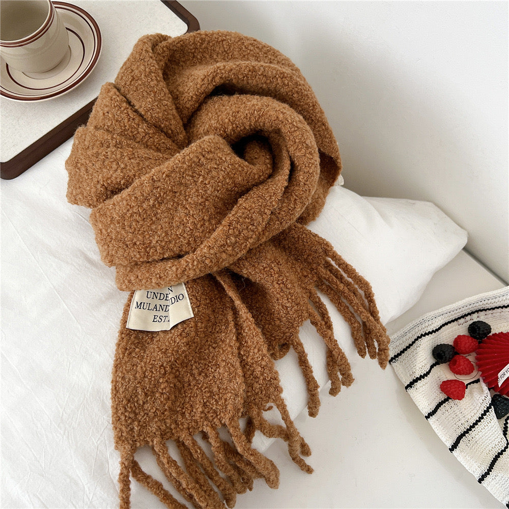 Soft Cloud Bouclé Scarf