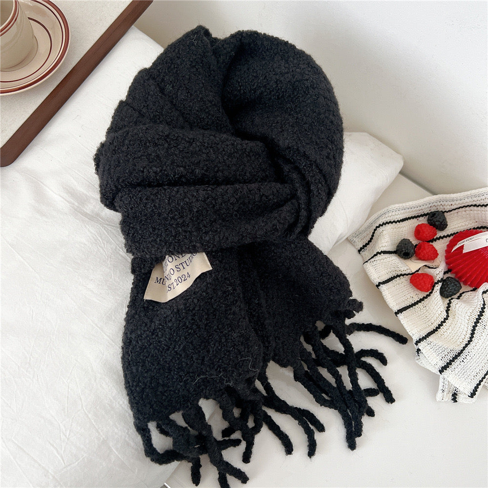 Soft Cloud Bouclé Scarf