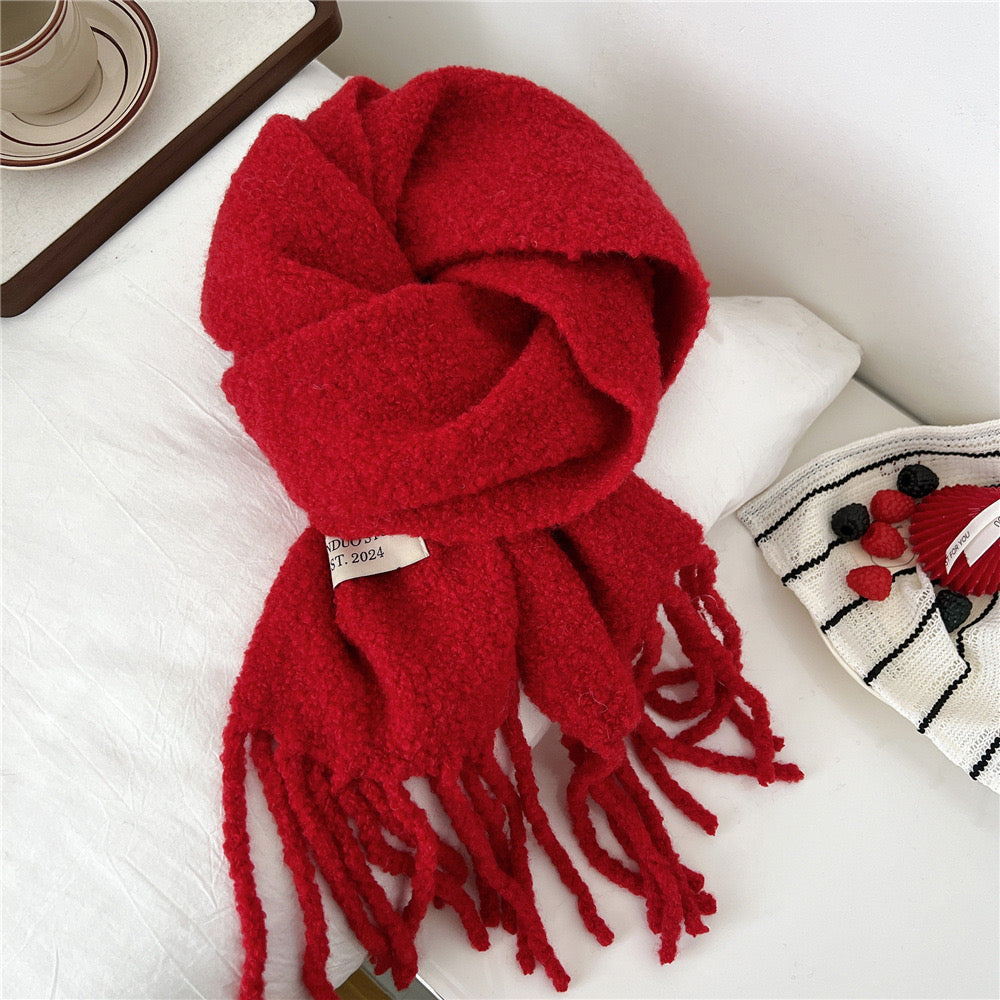 Soft Cloud Bouclé Scarf