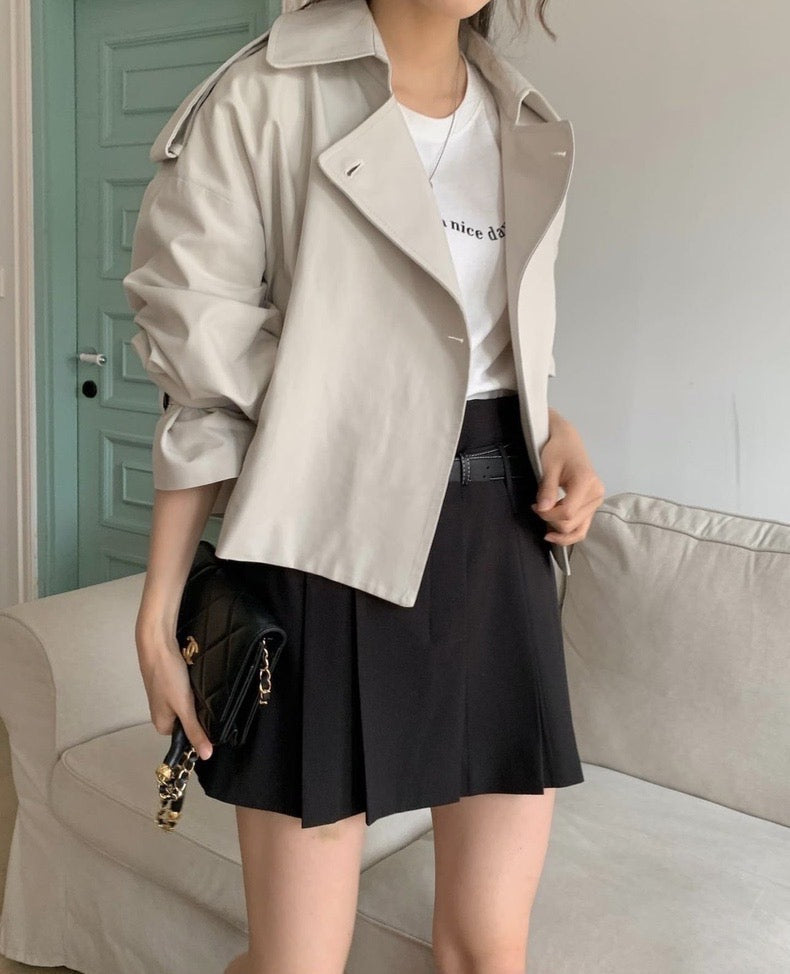 Classic Short Trench Coat