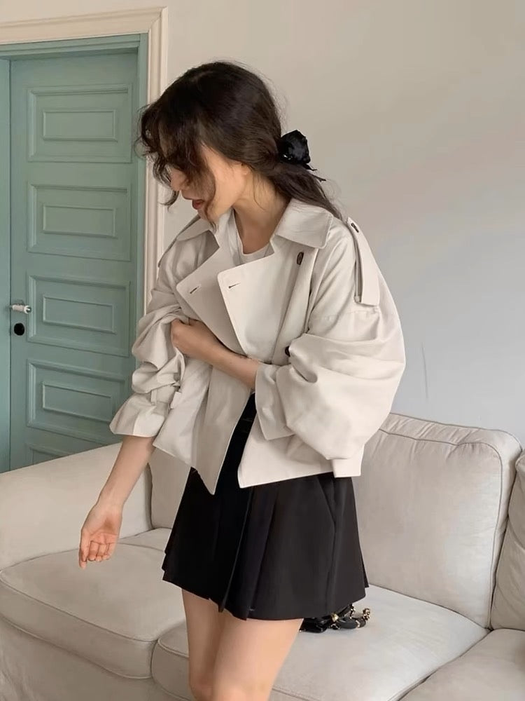 Classic Short Trench Coat