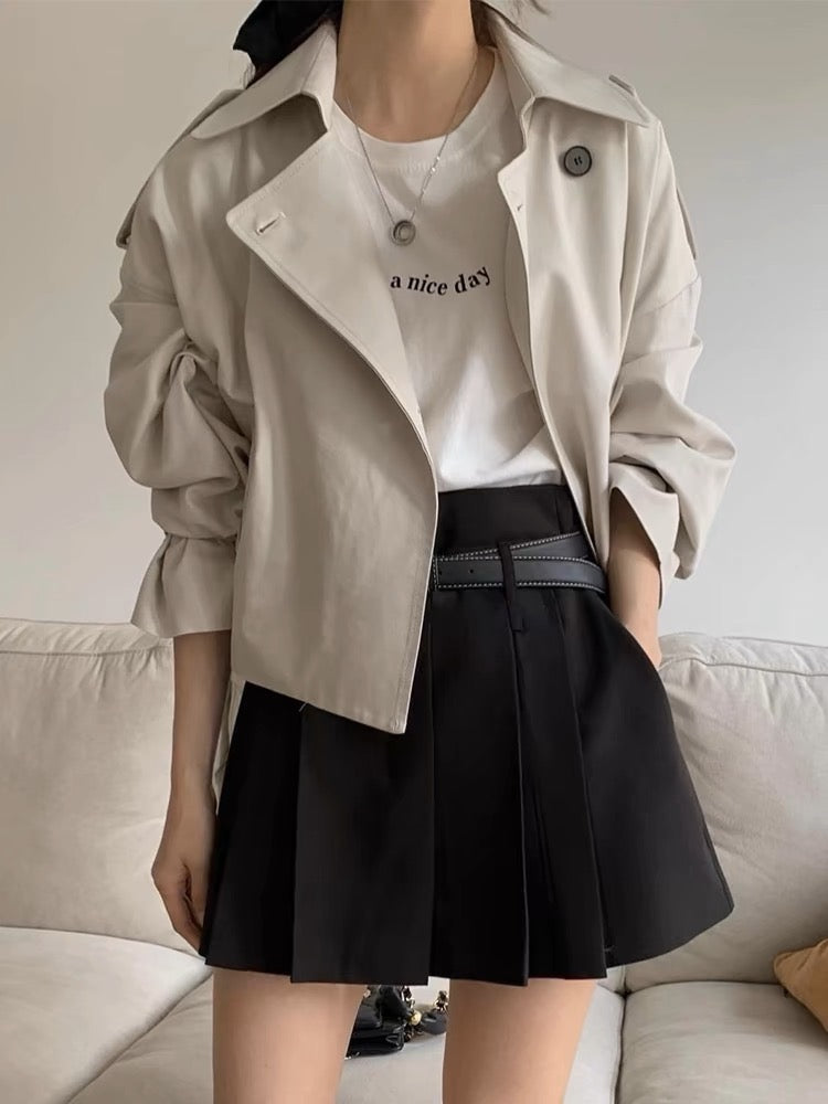 Classic Short Trench Coat