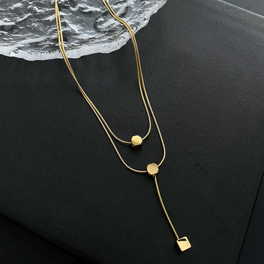 Sliding Cube Necklace