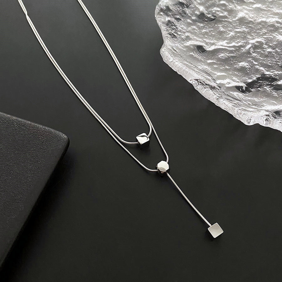 Sliding Cube Necklace