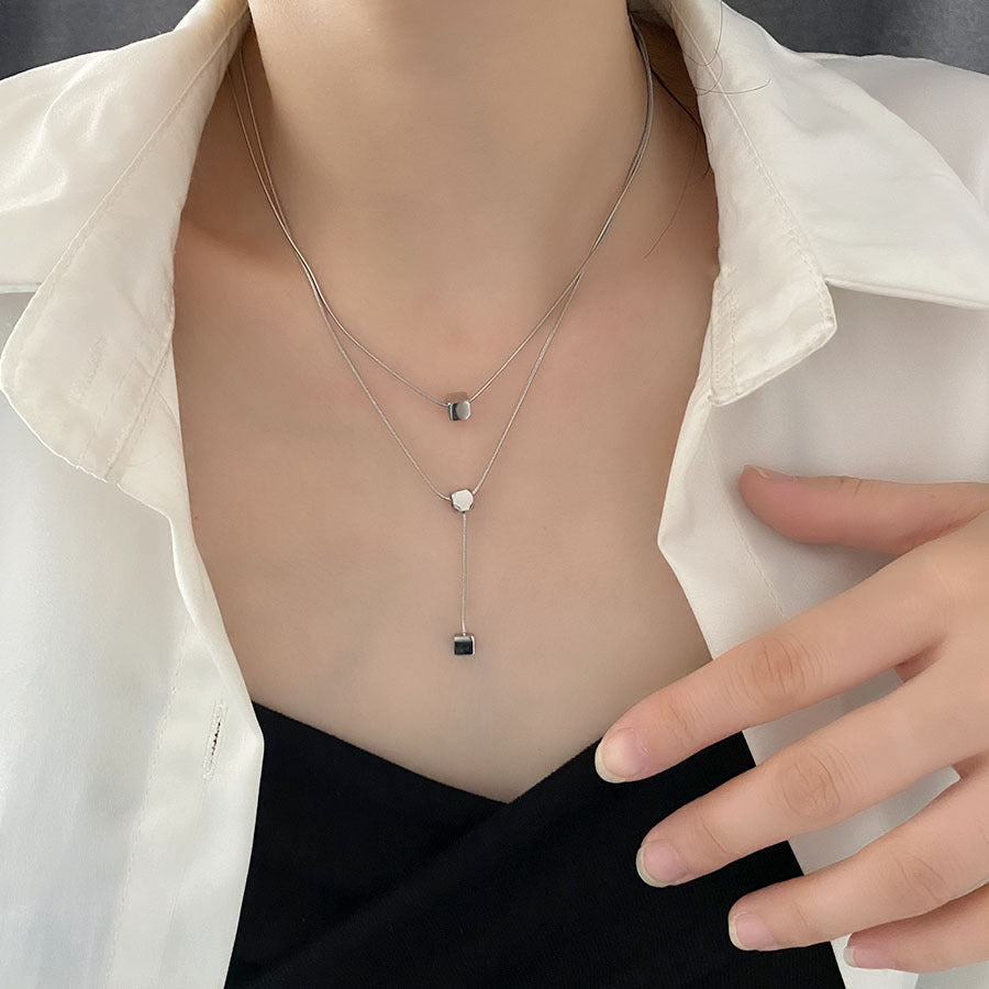 Sliding Cube Necklace