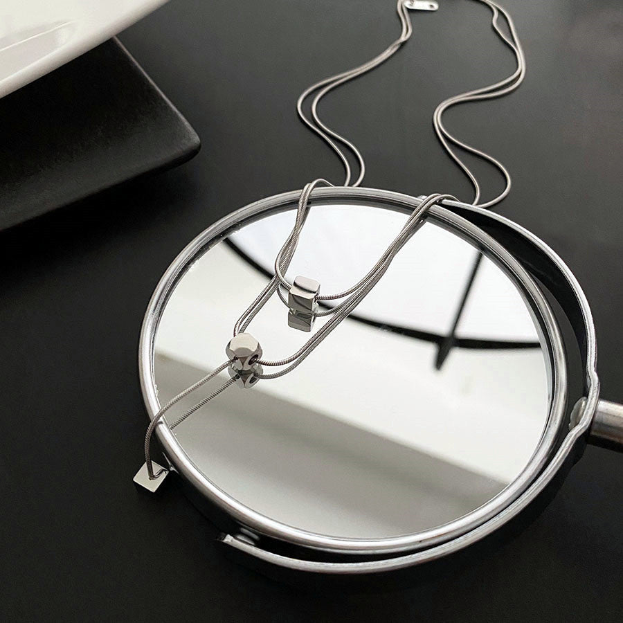 Sliding Cube Necklace