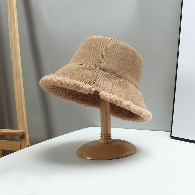 Teddy Trim Reversible Bucket Hat