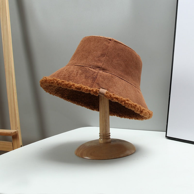 Teddy Trim Reversible Bucket Hat