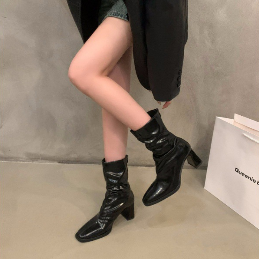 Sculpted Luxe Ankle Boots