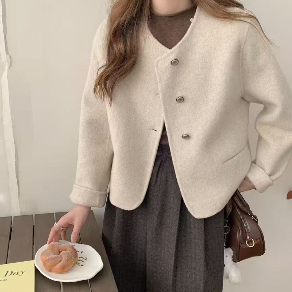 Structured Short Wool Coat