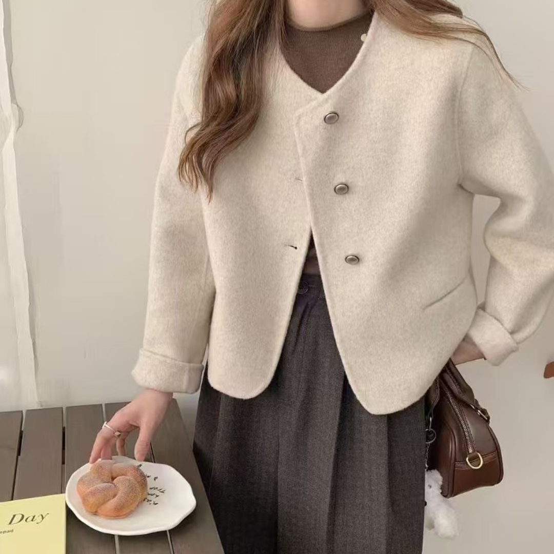 Structured Short Wool Coat