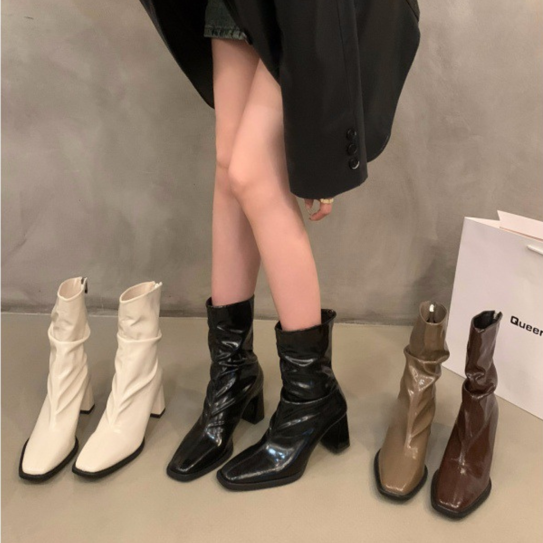 Sculpted Luxe Ankle Boots