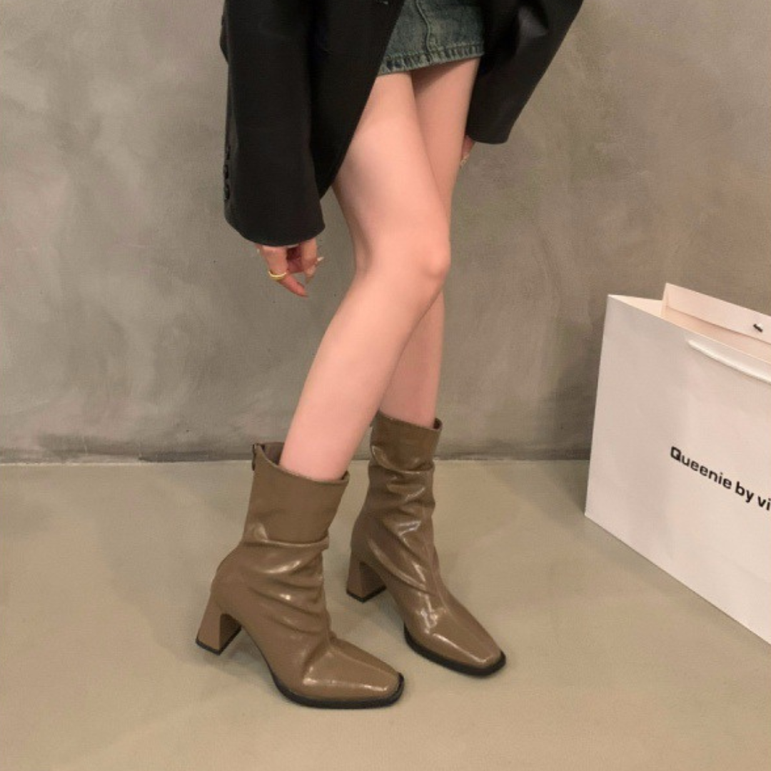 Sculpted Luxe Ankle Boots