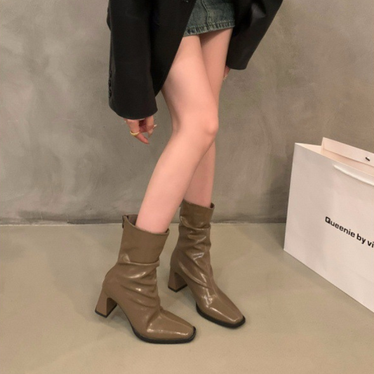 Sculpted Luxe Ankle Boots