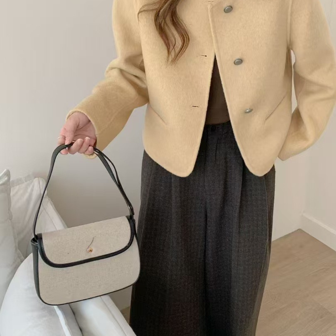 Structured Short Wool Coat