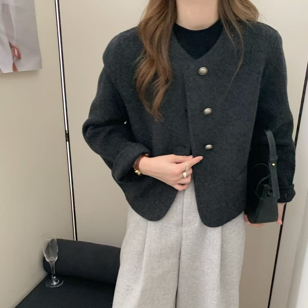 Structured Short Wool Coat