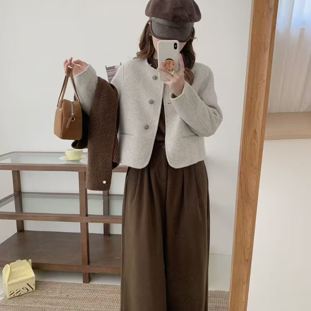 Structured Short Wool Coat