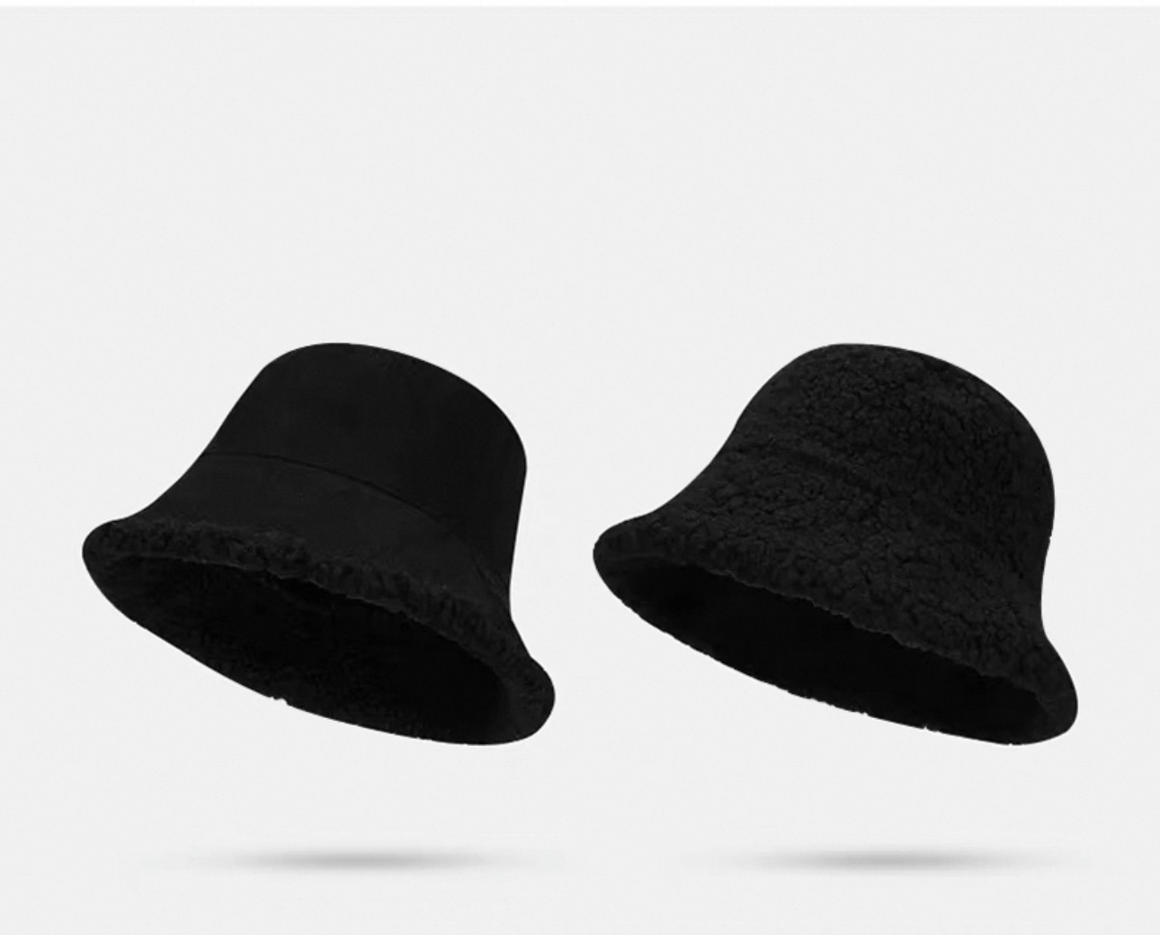 Teddy Trim Reversible Bucket Hat