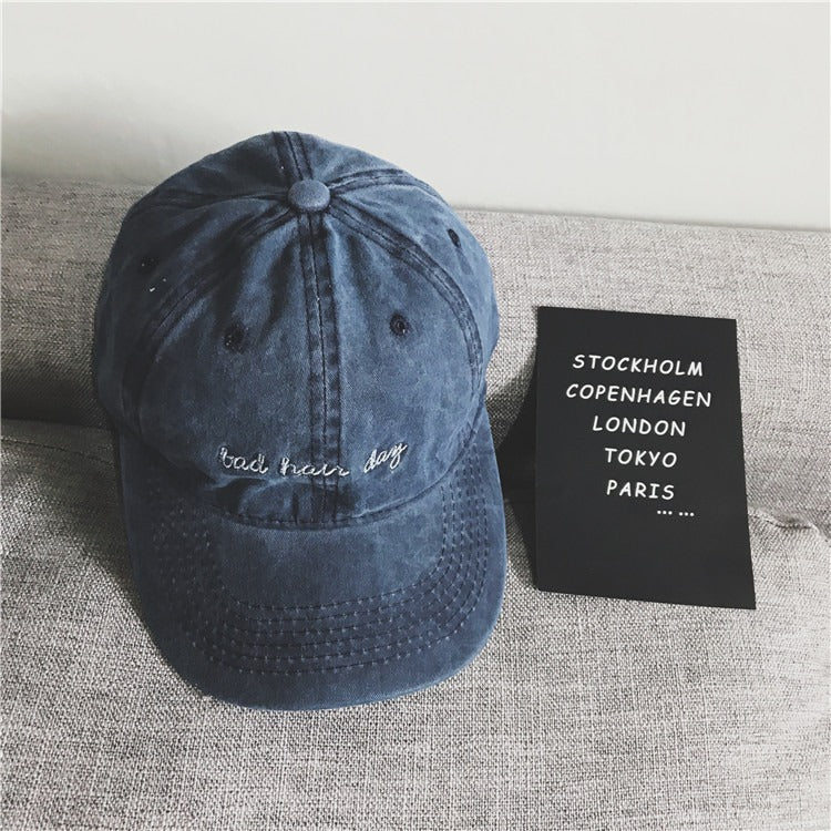 Bad Hair Day Cap – Washed Cotton Dad Hat
