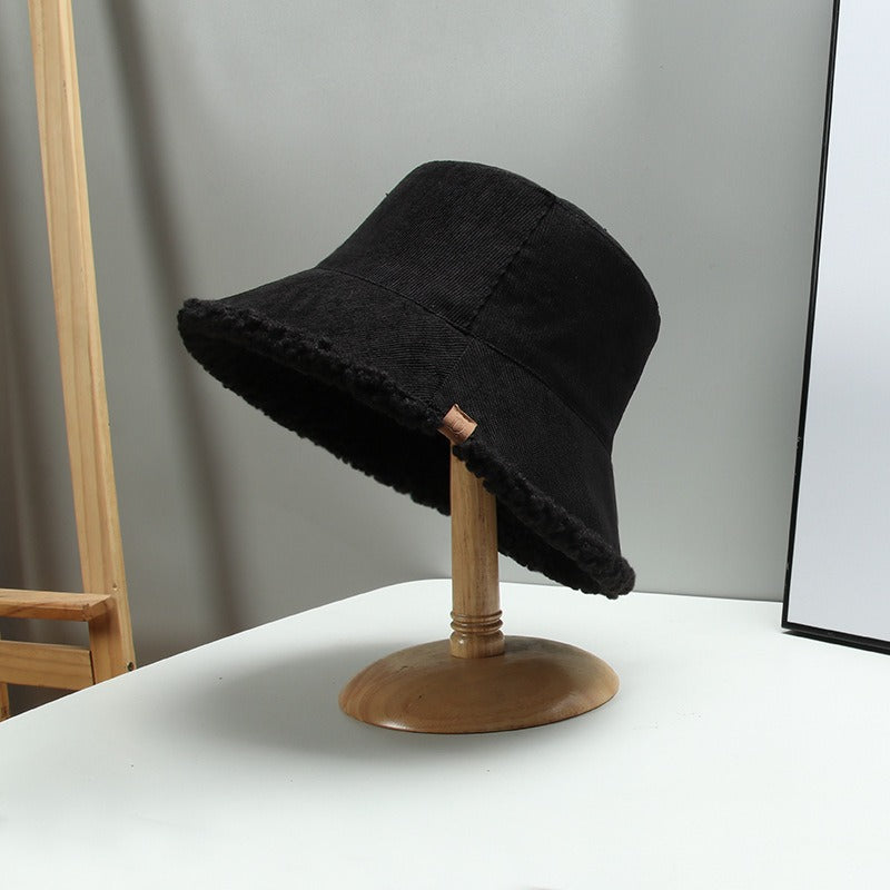 Teddy Trim Reversible Bucket Hat